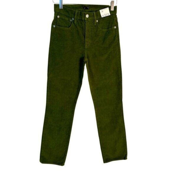J. Crew Pants - NWT J. Crew | Women's Green Vintage Slim Straight Corduroys Pants Size 25